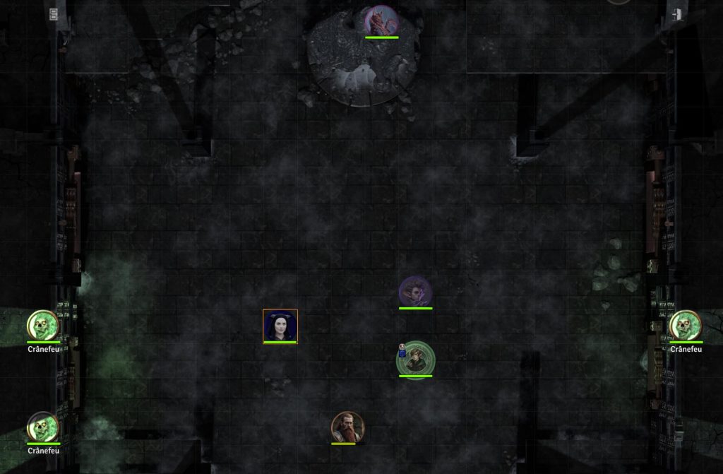 Combat avec renforts en hauteur