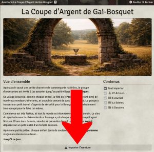 Page Accueil Aventure